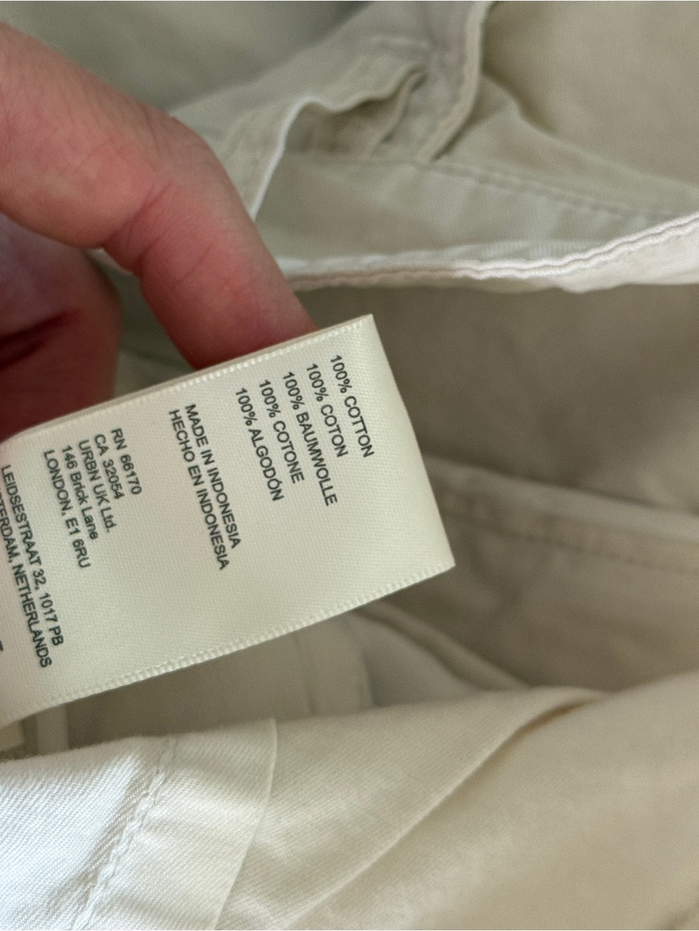 We The Free Rylee Chino Barrel Leg High-Rise Pants in Cream - Picture 5 of 10